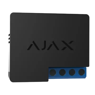 AJAX WallSwitch Black Wireless 220VAC Power Relay 197649-13-BL1
