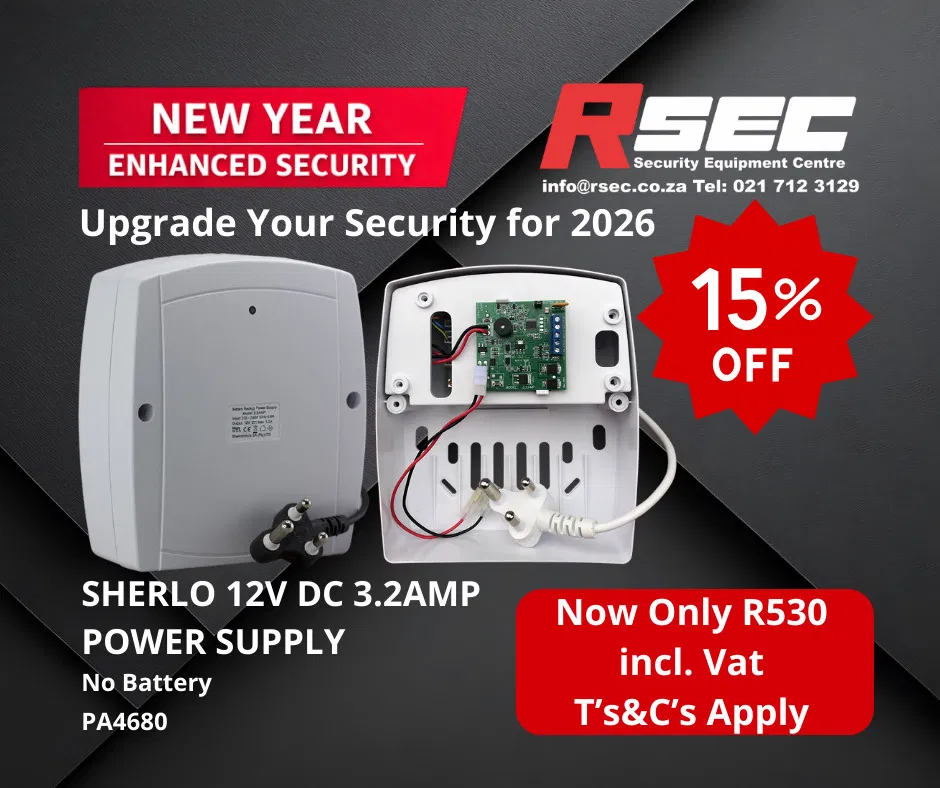 SHERLO 12V DC 3.2AMP POWER SUPPLY NO BATTERY