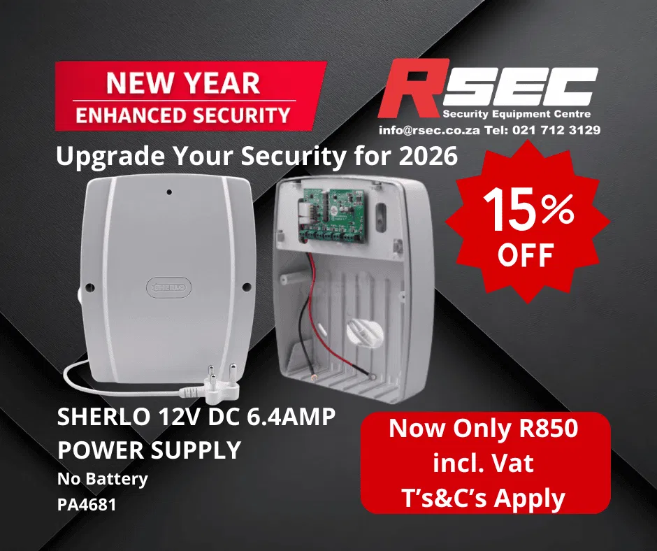 SHERLO 12V DC 6.4AMP POWER SUPPLY NO BATTERY